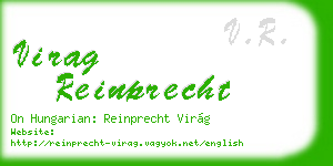 virag reinprecht business card